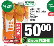 Liqui Fruit 100% Fruit Juice Blend Assorted-For 2 x 1L