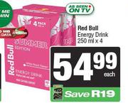 Red Bull Energy Drink-4 x 250ml