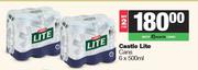 Castle Lite Cans-For 2 x 6 x 500ml