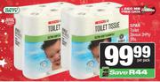 Spar Toilet Tissue 2 Ply-18s Per Pack