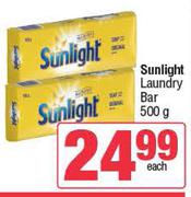 Sunlight Laundry Bar-500g Each