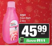 Spar Foam Bath-2L Each