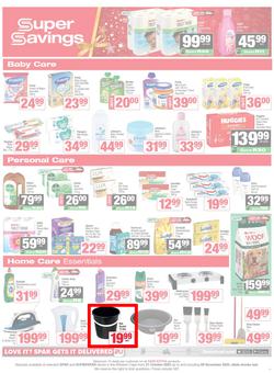SPAR & SUPERSPAR Western Cape : Christmas Super Savings (21 October - 09 November 2025), page 11