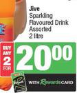 Jive Sparkling Flavoured Drink Assorted-For Any 2 x 2Ltr