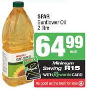 Spar Sunflower Oil-2Ltr