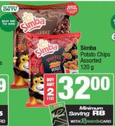 Simba Potato Chips Assorted-For Any 2 x 120g