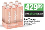 Ice Tropez Wine Based Cocktail Original Peach-6 x 275ml Per Pack