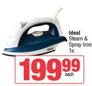 Ideal Steam & Spray Iron-Each