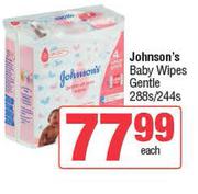 Johnson's  Baby Wipes Gentles-288s/244s Pack Each