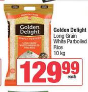 Golden Delight Long Grain White Parboiled Rice-10kg
