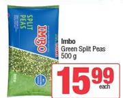 Imbo Green Split Peas-500g 