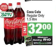 Coca Cola (Regular Only)-For 2 x 1.5Ltr