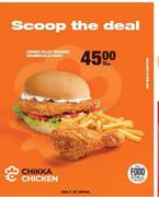 Chikka Fillet Burger Drumstick & Chips