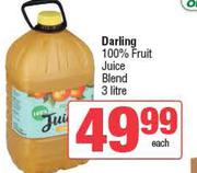 Darling 100% Fruit Juice Blend-3Ltr