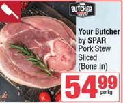 Your Butcher By Spar Pork Stew Sliced (Bone In)-Per kg