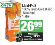 Liqui-Fruit 100% Fruit Juice Blend Assorted-1Ltr 