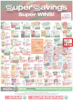 SPAR & SUPERSPAR Western Cape : Super Savings (08 July - 21 July 2025), page 1