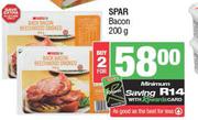 Spar Bacon-For 2 x 200g