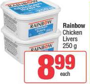 Rainbow Chicken Livers-250g Each