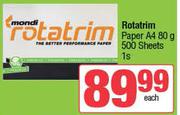 Rotatrim Paper A4 80g 500 Sheets-1 Pack