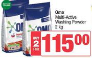 Omo Multi-Active Washing Powder-For 2 x 2kg