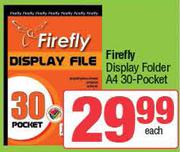 Firefly Display Folder A4 (30-Pocket)-Each