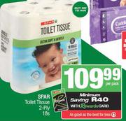 Spar Toilet Tissue 2-Ply 18s Pack-Per Pack