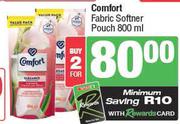 Comfort Fabric Softner Pouch-For 2 x 800ml