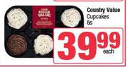 Country Value Cup Cakes-6's Pack
