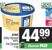 Spar Daily Spread 40% Fat Spread-1kg