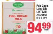 Fair Cape Long Life UHT Milk Assorted-6 x 1Ltr 