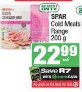 Spar Cold Meats Range-200g Each