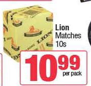 Lion Matches-10 Per Pack