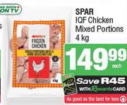 Spar IQF Chicken Mixed Portions-4kg 