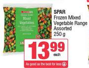 Spar Frozen Mixed Vegetable Range Assorted-250g Each
