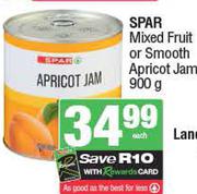 Spar Mixed Fruit Or Smooth Apricot Jam-900g