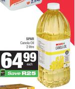 Spar Canola Oil-2Ltr