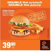 Chikka Chicken Smoky Cheeky Stack & Chips-Per Meal