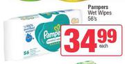 Pampers Wet Wipes-56's Pack