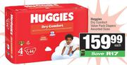 Huggies Dry Comfort Value Pack Diapers Assorted Sizes