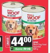 Spar Woof Dog Food Assorted-For 2 x 820g