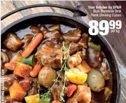 Your Butcher By Spar Bulk Boneless Beef Flank Stewing Cubes-Per Kg