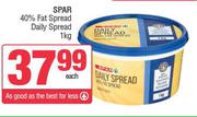 Spar 40% Fat Spread Daily Spread-1Kg Each