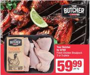 Your Butcher By Spar Fresh Chicken Braai Pack 3 Or 5 Piece-Per Kg