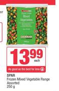 Spar Frozen Mixed Vegetable Range Assorted-250g Each