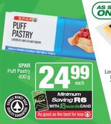 Spar Puff Pastry-400g Each