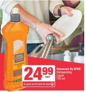 Home Care By Spar Dishwashing Liquid-750ml Each