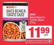 Spar Baked Beans In Tomato Sauce-410g Each