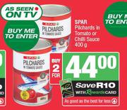 Spar Pilchards In Tomato Or Chilli Sauce-2 x 400g