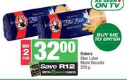 Bakers Blue Label Marie Biscuits-For 2 x 200g